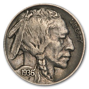 1936 Buffalo Nickel XF 1936 Buffalo Nickel XF
